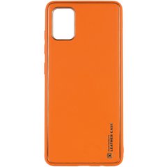 Кожаный чехол Xshield для Xiaomi Redmi Note 12 Pro 4G Оранжевый / Apricot