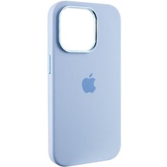 Уцінка Чохол Silicone Case Metal Buttons (AA) для Apple iPhone 14 Pro Max (6.7") Естетичний дефект / Блакитний / Blue Fog