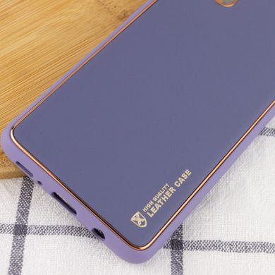 Кожаный чехол Xshield для Xiaomi Redmi Note 12 Pro 4G Серый / Lavender Gray