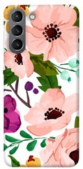 Чехол itsPrint Акварельные цветы для Samsung Galaxy S21