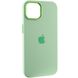 Уценка Чехол Silicone Case Metal Buttons (AA) для Apple iPhone 12 Pro / 12 (6.1") Дефект упаковки / Зеленый / Pistachio