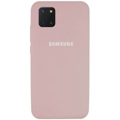 Уцінка Чохол Silicone Cover Full Protective (AA) для Samsung Galaxy Note 10 Lite (A81) Естетичний дефект / Рожевий / Pink Sand