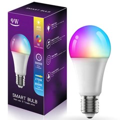 Светодиодная RGB лампочка Smart bulb light 1 with Bluetooth E27 with app White