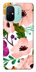 Чехол itsPrint Акварельные цветы для Xiaomi Redmi 12C