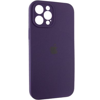 Уценка Чехол Silicone Case Full Camera Protective (AA) для Apple iPhone 12 Pro (6.1") Вскрытая упаковка / Фиолетовый / Elderberry