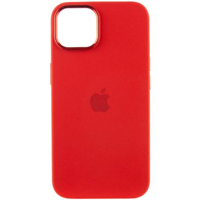 Уценка Чехол Silicone Case Metal Buttons (AA) для Apple iPhone 12 Pro / 12 (6.1") Дефект упаковки / Красный / Red
