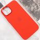 Уценка Чехол Silicone Case Metal Buttons (AA) для Apple iPhone 12 Pro / 12 (6.1") Дефект упаковки / Красный / Red фото 7
