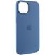 Уценка Чехол Silicone Case Metal Buttons (AA) для Apple iPhone 12 Pro / 12 (6.1") Дефект упаковки / Синий / Blue Jay
