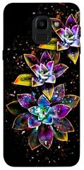 Чохол itsPrint Flowers on black для Samsung J600F Galaxy J6 (2018)
