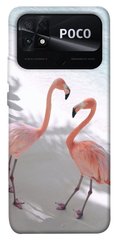 Чехол itsPrint Flamingos для Xiaomi Poco C40