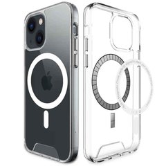 Чохол TPU Space Case with MagSafe для Apple iPhone 15 (6.1") Прозорий