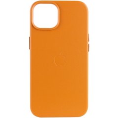 Шкіряний чохол Leather Case (AA) with MagSafe для Apple iPhone 14 (6.1") Коричневий / Coppe