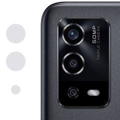 Гибкое защитное стекло 0.18mm на камеру (тех.пак) для Oppo A55 4G Прозрачный