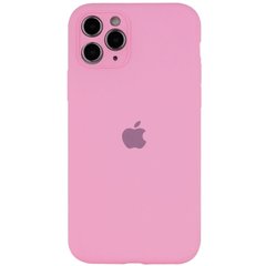 Чохол Silicone Case Full Camera Protective (AA) для Apple iPhone 12 Pro (6.1") Рожевий / Light pink