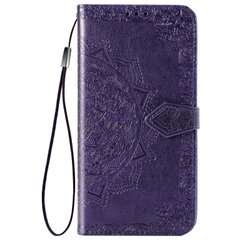 Кожаный чехол (книжка) Art Case с визитницей для TECNO Spark 6 Фиолетовый