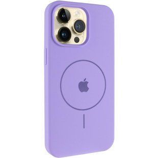 Чехол Silicone Case Full Protective (AA) V2 with MagSafe для Apple iPhone 12 Pro Max (6.7") Сиреневый / Dasheen