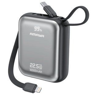Портативное ЗУ Power Bank Amaya F139C PD22.5W with cable 10000 mAh Black