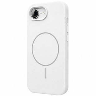 Чехол Silk Full Protective (AA) NO LOGO with Magnetic Fit для Apple iPhone 16e / 17e (6.1") Белый / White
