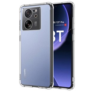 TPU чехол GETMAN Ease logo усиленные углы Full Camera для Xiaomi 13T / 13T Pro Бесцветный (прозрачный)