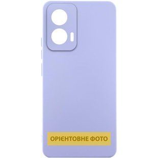 Чехол Silicone Cover Lakshmi Full Camera (AAA) для Motorola Moto G75 5G Сиреневый / Dasheen