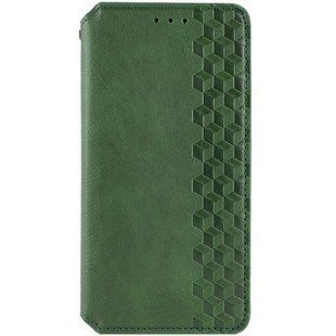 Кожаный чехол-книжка GETMAN Cubic (PU) для Xiaomi Redmi A5 / Poco C71 Зеленый