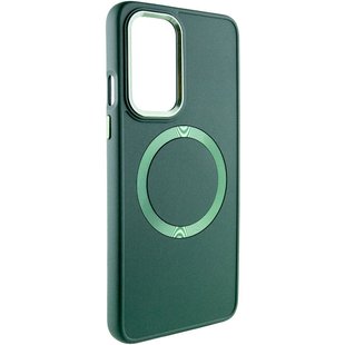 TPU чехол Bonbon Metal Style with MagSafe для OnePlus 9 Pro Зеленый / Army Green