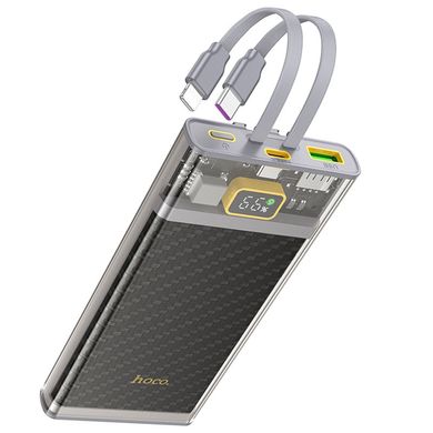 Портативное зарядное устройство Power Bank Hoco J104 Discovery Edition 22.5W with cable 10000 mAh Gray