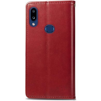 Кожаный чехол-книжка GETMAN Gallant (PU) для Samsung Galaxy A10s Красный