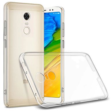 TPU чехол Epic Transparent 1,0mm для Xiaomi Redmi 5 Plus / Redmi Note 5 (Single Camera) Бесцветный (прозрачный)