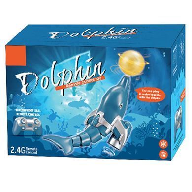 Уценка Лодка на радиоуправлении SHT 3738AD Dolphin 2.4G Мятая упаковка / Blue / White