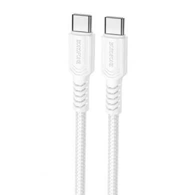 Дата кабель Borofone BX116 Certain Type-C to Type-C 60W (1m) White