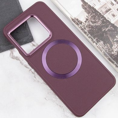 Уценка TPU чехол Bonbon Metal Style with MagSafe для OnePlus 10 Pro Вскрытая упаковка / Бордовый / Plum