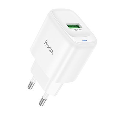 МЗП Hoco C140A Smart QC3.0 (1USB/3A) White