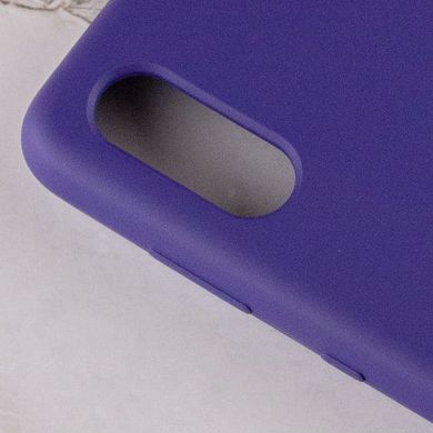 Чехол Silicone Cover Full Protective (AA) для Samsung Galaxy A02 Фиолетовый / Purple