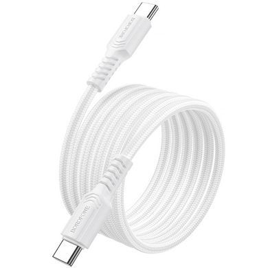 Дата кабель Borofone BX116 Certain Type-C to Type-C 60W (1m) White