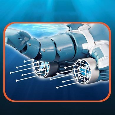 Уценка Лодка на радиоуправлении SHT 3738AD Dolphin 2.4G Мятая упаковка / Blue / White