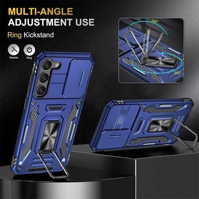Ударостійкий чохол Camshield Army Ring для Samsung Galaxy S21 FE Синій / Navy