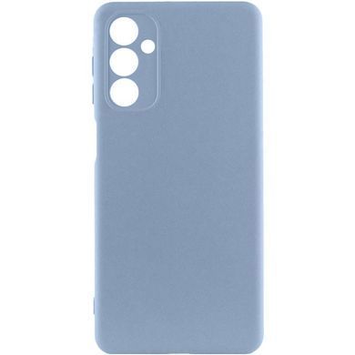 Чехол TPU GETMAN Liquid Silk Full Camera для Samsung Galaxy M23 5G Голубой / Lilac Blue