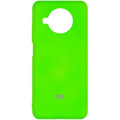Чохол Silicone Cover My Color Full Protective (A) для Xiaomi Mi 10T Lite / Redmi Note 9 Pro 5G Салатовий / Neon green