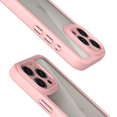 TPU чехол Transparent + Colour 1,5mm для Apple iPhone 16 Pro (6.3") Pink