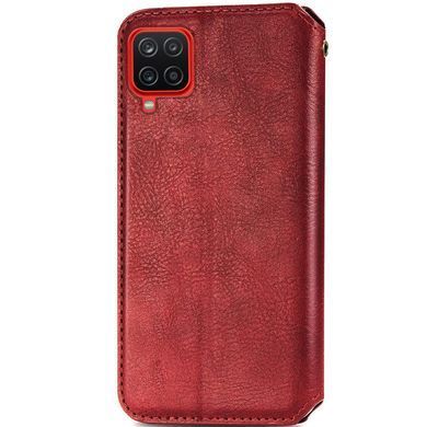 Шкіряний чохол книжка GETMAN Cubic (PU) для Samsung Galaxy A12 / M12 Червоний