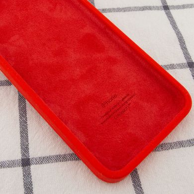 Уценка Чехол Silicone Case Square Full Camera Protective (AA) для Apple iPhone 7 / 8 / SE (2020) Вскрытая упаковка / Красный / Red