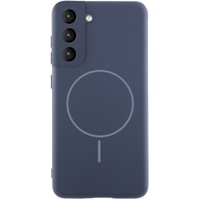 Чохол Silicone Cover Lakshmi Full Camera (AA) with Magnetic Fit для Samsung Galaxy S21 FE Темно-синій / Midnight blue
