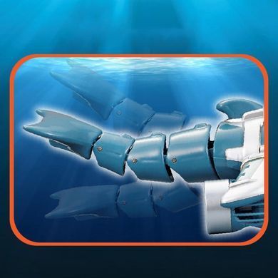 Уценка Лодка на радиоуправлении SHT 3738AD Dolphin 2.4G Мятая упаковка / Blue / White