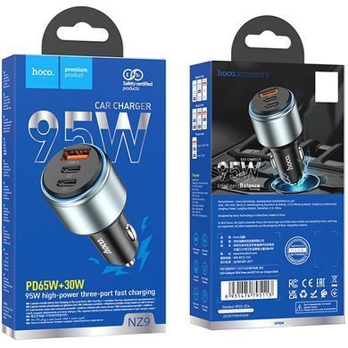 АЗУ Hoco NZ9 Galloper 95W (1USB-A/2C) Black