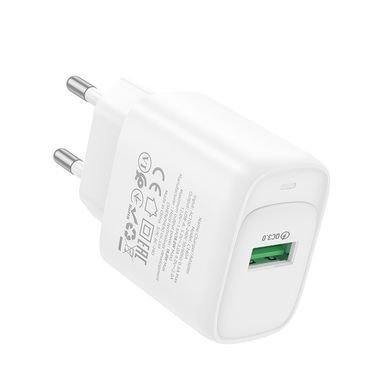 МЗП Hoco C140A Smart QC3.0 (1USB/3A) White