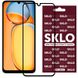 Захисне скло SKLO 3D (full glue) для Xiaomi Redmi 13C / Poco C65 Чорний фото 1