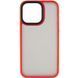 TPU+PC чехол Metal Buttons для Apple iPhone 12 Pro Max (6.7") Красный / Red фото 1