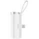 Портативне ЗП Power Bank WIWU W026 Type-C з БЗП 15W 5000 mAh White фото 4