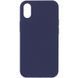 Чехол Silk Full Protective (AA) NO LOGO для Apple iPhone XS Max (6.5") Темно-синий / Midnight blue